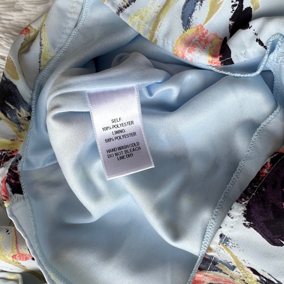 NWT LULU'S Parasio Light Blue Floral Romper With Tie Kimono Size Small S - Picture 6 of 11